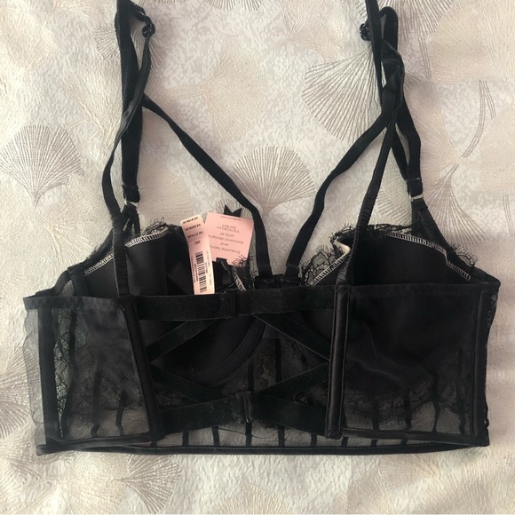 Victorias Secret Designer Collection Fashion Show velvet lace bra 36C New - Picture 3 of 8
